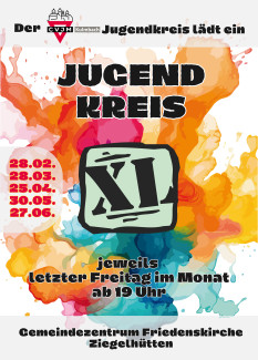 EINLADUNG ZUM CVJM_JUGENDKREIS XL FRIEDENSKIRCHE